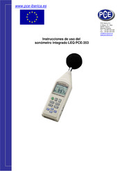 PCE Instruments LEQ PCE-353 Instrucciones De Uso