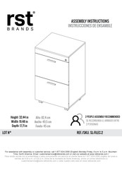 rst brands SL-FILEC-2 Instrucciones De Ensamble