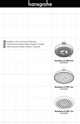 Hansgrohe Raindance S 100 3-Jet 04340 0 Serie Instrucciones De Montaje