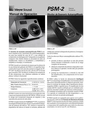 Meyer Sound PSM-2 Manual De Operación