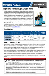 Little Giant HT-6EN-CIA-FS Manual Del Propietário