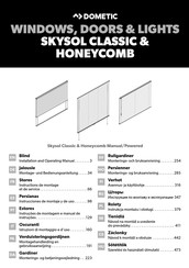 Dometic HONEYCOMB Instrucciones De Montaje Y De Uso