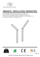 Mounting Dream MD5420-03 Manual De Instrucciones