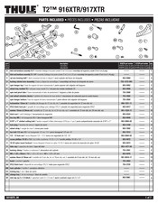 Thule T2 916XTR Manual Del Usuario