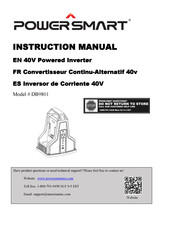 Powersmart DB9801A Manual De Instrucciones