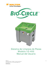 Walter Surface Technologies Bio-Circle IO-400 Manual Del Usuario