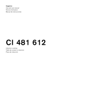 Gaggenau CI 481 612 Manual De Instrucciones