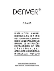 Denver CR-415 Instrucciones De Uso