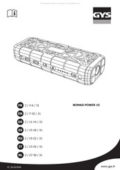 GYS NOMAD POWER 15 Manual De Instrucciones