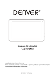 Denver TAQ-70242MK2 Manual Del Usuario