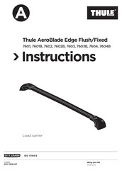 Thule AeroBlade Edge 7604B Instrucciones