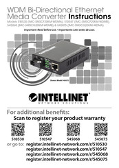 Intellinet Network Solutions IMC-SMSCF20KM-WDMA Instrucciones