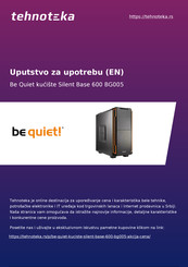 BE QUIET! Silent Base 600 Manual Del Usuario