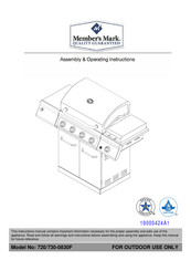 Member's Mark 720-0830F Instrucciones De Montaje Y Funcionamiento