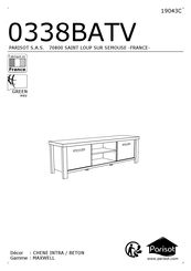 Parisot MAXWELL 0338BATV Manual Del Usuario