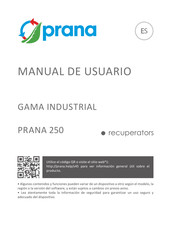 prana INDUSTRIAL 250 Manual De Usuario