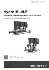 Grundfos Hydro Multi-E CME Serie Instrucciones De Instalación Y Funcionamiento