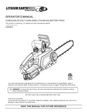 Lithium Earthwise LCS32010 Manual Del Operario