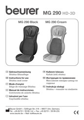 Beurer MG 290 Cream Manual De Instrucciones