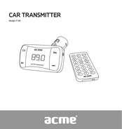 ACME F100 Manual