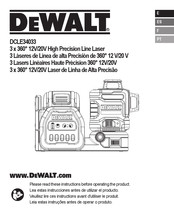 DeWalt DCLE34033 Manual Del Usuario