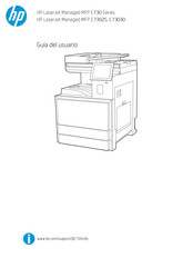 HP LaserJet Managed E73025 Guia Del Usuario