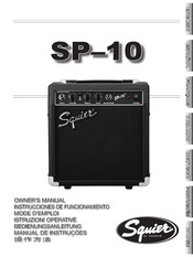 Fender Squier SP 10 Instrucciones De Funcionamiento