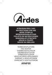 ARDES AR4F05 Folleto De Instrucciones