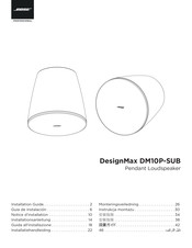 Bose DesignMax DM10P-SUB Guia De Instalacion