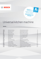 Bosch MUM5 Serie Instrucciones De Uso