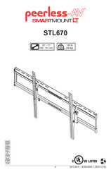 peerless-AV SMARTMOUNT LT STL670 Manual Del Usuario