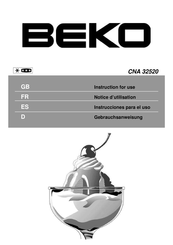 Beko CNA 32520 Instrucciones Para El Uso