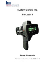 Kustom Signals ProLaser 4 Manual Del Operador