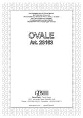 Gessi OVALE 23163 Instrucciones De Instalación