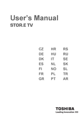 Toshiba STOR.E TV Manual Del Usuario