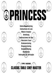 Princess 102202 Instrucciones De Uso