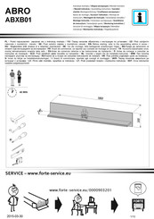 Forte ABRO ABXB01 Instrucciones De Montaje