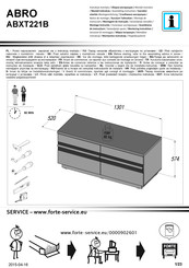 Forte ABRO ABXT221B Instrucciones De Montaje