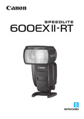 Canon SPEEDLITE 600EX Instrucciones