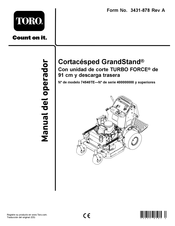 Toro GrandStand 74540TE Manual Del Operador