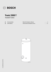 Bosch TR2000TF 500 B Instrucciones De Instalacion Y De Uso