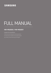 Samsung HW- MS6501 Manual Del Usuario