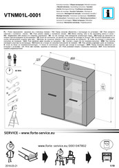 Forte VTNM01L-0001 Instrucciones De Montaje