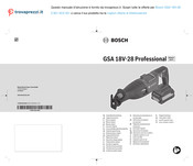 Bosch GSA 18V-28 Professional Manual Original