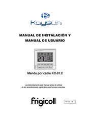 Frigicoll Kaysun KC-01.2 Manual De Instalación Y De Usuario