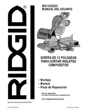 RIDGID MS1250EXC Manual Del Usuario