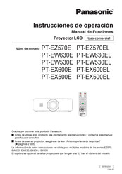 Panasonic PT-EW530EL Manual De Funciones