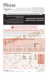 Pfister Fullerton BTB-FT3 Guia De Instalacion