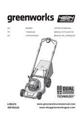 GreenWorks LME470 Manual Del Operador