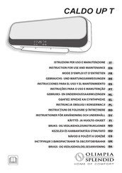 Olimpia splendid CALDO UP T Instrucciones Para El Uso Y El Mantenimiento